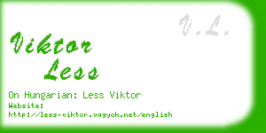 viktor less business card